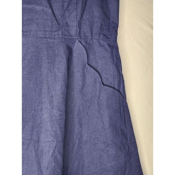 Womens Market & Spruce Chrissie Cami‎ A-line Linen & Cotton Blend Dress Sz Large - Picture 5 of 9